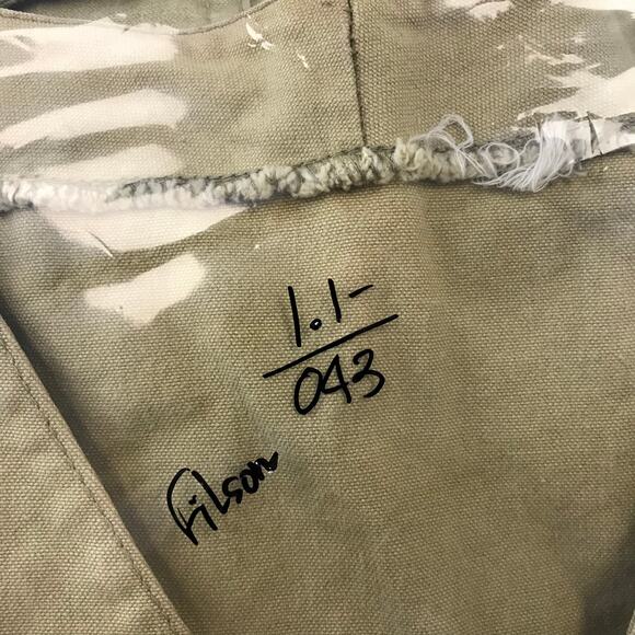 Vintage Filson Tan Cotton Canvas Cruiser Utility Vest Seattle Hunting Fishing M - Picture 8 of 8